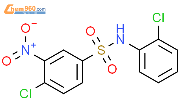 26848 43 1 4 Chloro N 2 chloro phenyl 3 nitro benzenesulfonamideCAS号