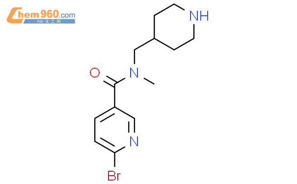 2757928 88 2 6 Bromo N Methyl N Piperidin 4 Yl Methyl Pyridine 3