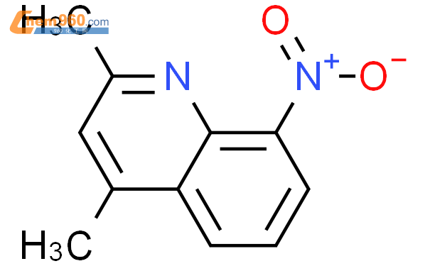 2801 28 7 Quinoline 2 4 dimethyl 8 nitro 化学式结构式分子式mol 960化工网