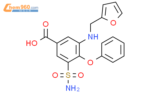 28468 22 6 Benzoic Acid 3 Aminosulfonyl 5 2 Furanylmethyl Amino 4