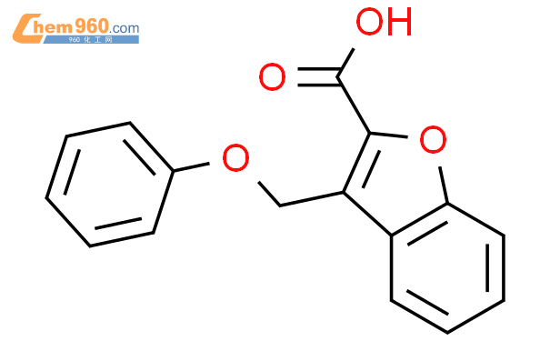 28664 92 8 3 苯氧基甲基 2 苯并呋喃羧酸化学式结构式分子式mol 960化工网