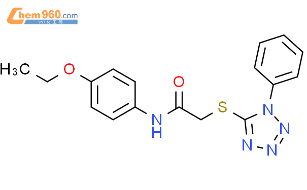 301194 13 8 N 4 Ethoxyphenyl 2 1 Phenyl 1H Tetrazol 5 Yl Thio