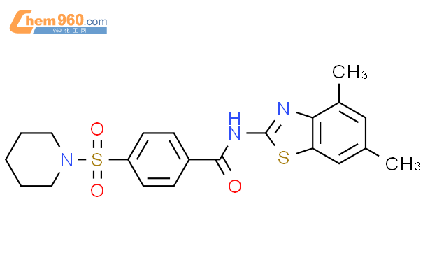 301235 21 2 Benzamide N 4 6 Dimethyl 2 Benzothiazolyl 4 1