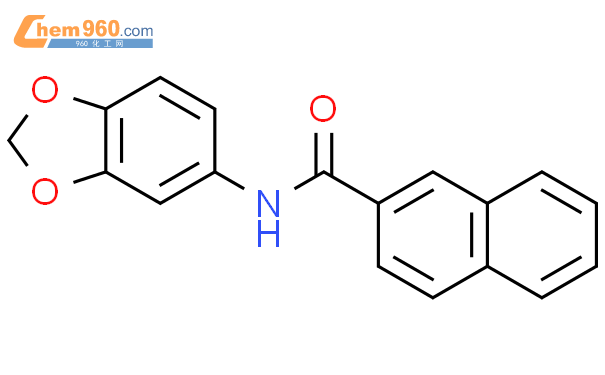 306745 36 8 2 Naphthalenecarboxamide N 1 3 benzodioxol 5 yl 化学式结构式分子