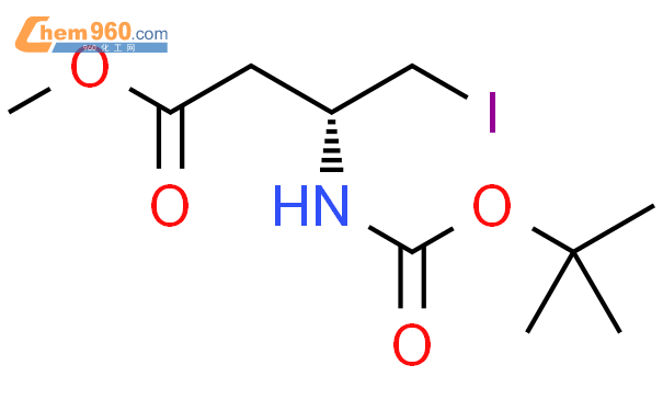 310407 50 2 R 3 叔丁氧羰基 氨基 4 碘代丁酸甲酯化学式结构式分子式mol 960化工网