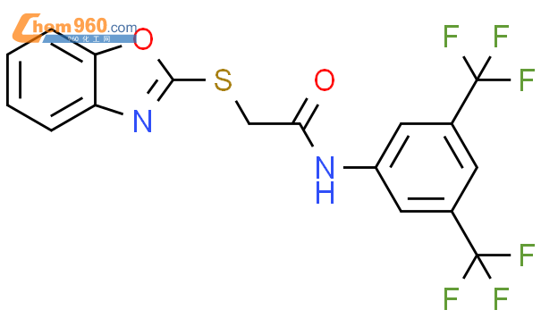 312499 49 3 2 1 3 Benzoxazol 2 Ylsulfanyl N 3 5 Bis Trifluoromethyl