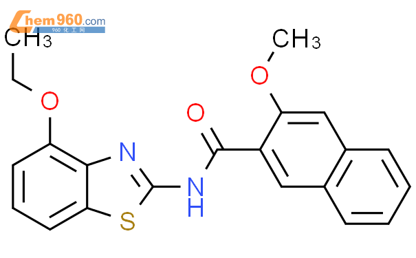 Naphthalenecarboxamide N Ethoxy Benzothiazolyl