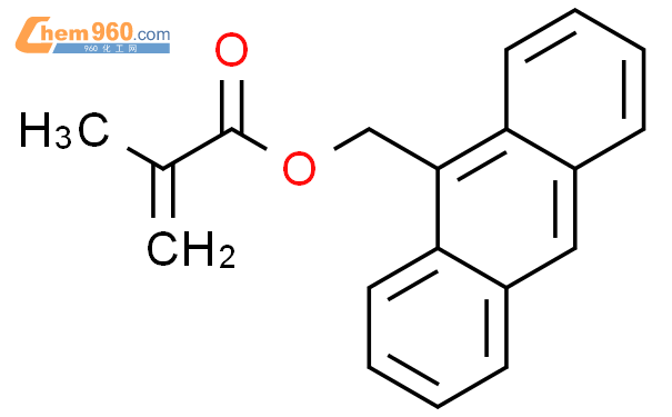 9-anthrylmethyl methacrylate 甲基丙烯酸9-蒽基甲酯结构式图片