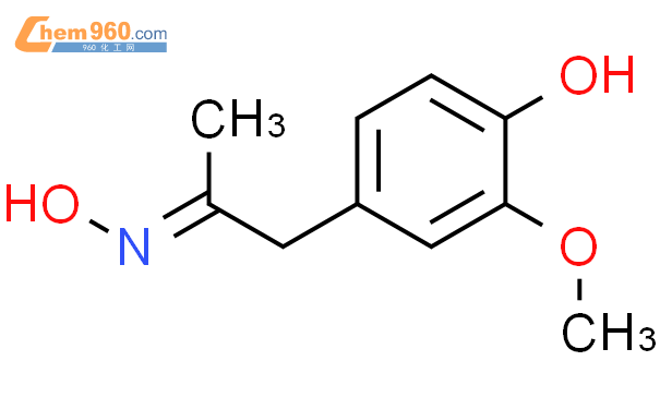 319914 08 4 2 Propanone 1 4 hydroxy 3 methoxyphenyl oxime化学式结构式