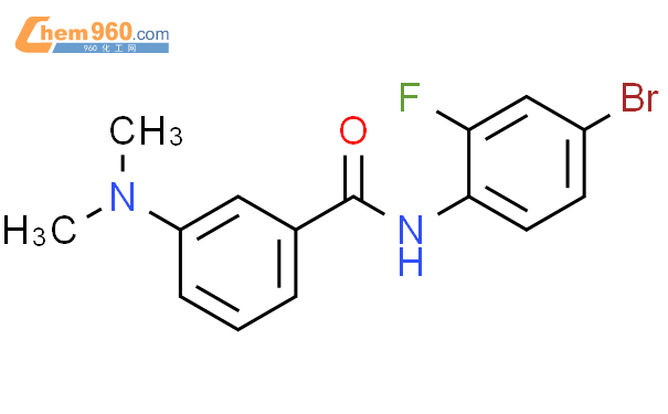 328287 03 2 N 4 Bromo 2 fluoro phenyl 3 dimethylamino benzamide化学式结构