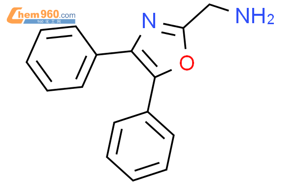 33162 00 4 1 4 5 diphenyl 1 3 oxazol 2 yl methanamineCAS号 33162 00 4 1