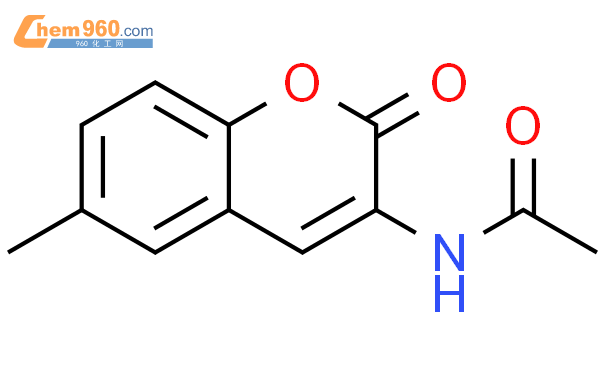 33259 15 3 Acetamide N 6 methyl 2 oxo 2H 1 benzopyran 3 yl 化学式结构式