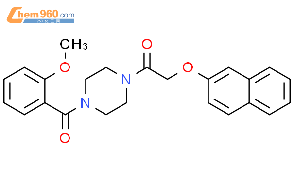 333756 85 7 1 4 2 Methoxy Benzoyl Piperazin 1 Yl 2 Naphthalen 2