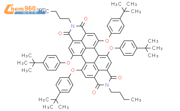 N N 二丁基 5 6 12 13 四 4 叔丁基苯氧基 3 4 9 10 苝二酰亚胺CAS号335654 34 7 960化工网