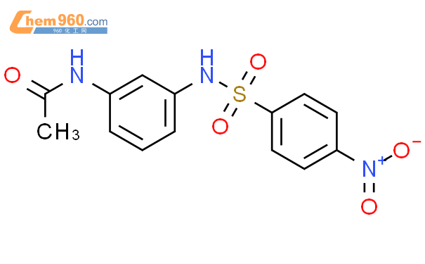 346724 26 3 N 3 4 nitrophenyl sulfonyl amino phenyl acetamide化学式结构