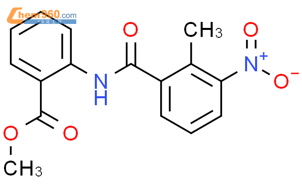 349396 27 6 methyl 2 2 methyl 3 nitrobenzoyl amino benzoate化学式结构式分子