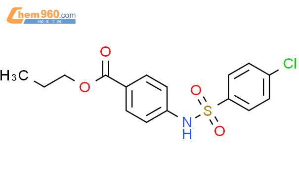 349456 05 9 4 4 Chloro Benzenesulfonylamino Benzoic Acid Propyl Ester