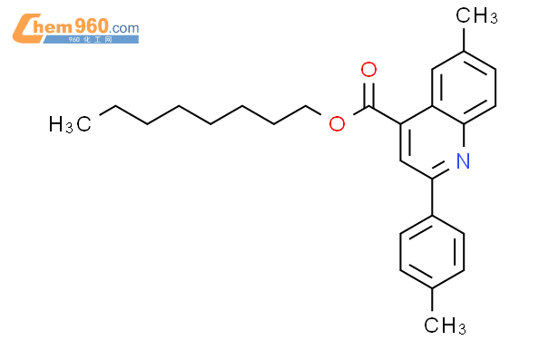 Octyl Methyl P Tolyl Quinoline Carboxylatecas