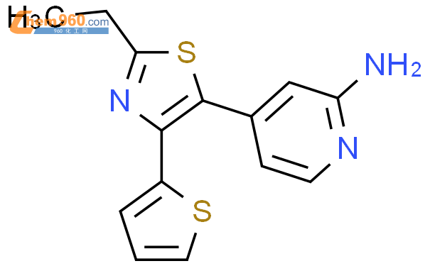 365428 94 0 4 2 Ethyl 4 Thiophen 2 Yl 1 3 Thiazol 5 Yl Pyridin 2 Amine