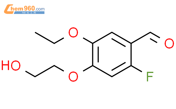 376600 66 7 Benzaldehyde 5 ethoxy 2 fluoro 4 2 hydroxyethoxy 化学式结构式