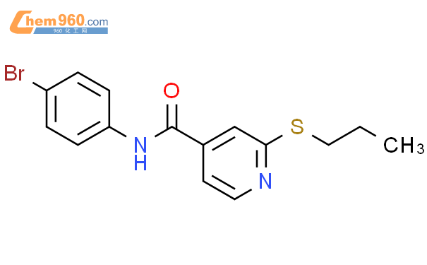 381242 62 2 4 Pyridinecarboxamide N 4 Bromophenyl 2 Propylthio CAS