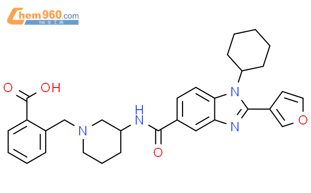 390813 54 4 Benzoic Acid 2 3 1 Cyclohexyl 2 3 Furanyl 1H