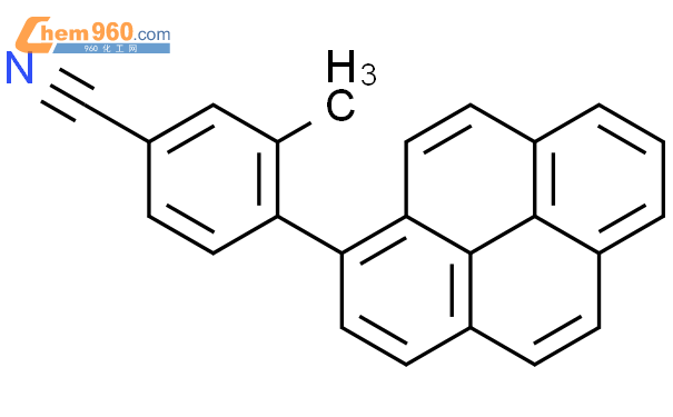 400822 62 0 BENZONITRILE 3 METHYL 4 1 PYRENYL 化学式结构式分子式mol 960化工网