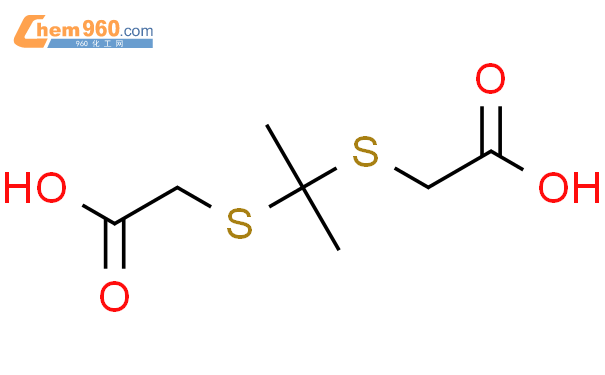 丙烷-2,2-二基双(硫)基二乙酸结构式图片|4265-58-1结构式图片