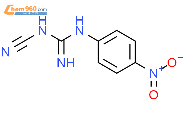 42735 08 0 Guanidine N cyano N 4 nitrophenyl 化学式结构式分子式molsmiles