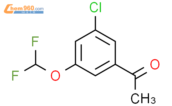 433938 64 8 ETHANONE 1 3 CHLORO 5 DIFLUOROMETHOXY PHENYL CAS号