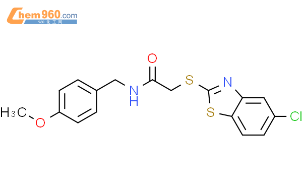 435327 89 2 2 5 Chlorobenzo D Thiazol 2 Yl Thio N 4 Methoxybenzyl