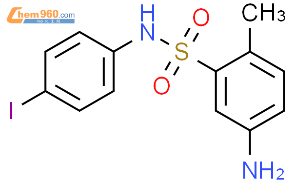 438031 63 1 5 Amino N 4 iodo phenyl 2 methyl benzenesulfonamide化学式结构