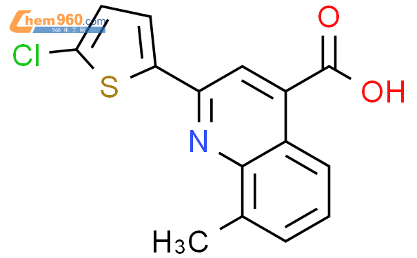 438229 02 8 2 5 Chlorothien 2 Yl 8 Methylquinoline 4 Carboxylic