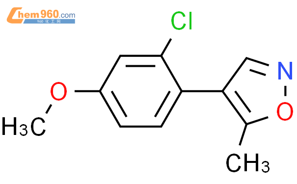 441060 94 2 ISOXAZOLE 4 2 CHLORO 4 METHOXYPHENYL 5 METHYL 化学式结构式分子