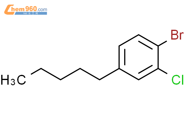 441074 24 4 Benzene 1 bromo 2 chloro 4 pentyl 化学式结构式分子式molsmiles