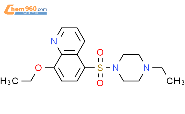 443328 43 6 Piperazine 1 8 Ethoxy 5 Quinolinyl Sulfonyl 4 Ethyl CAS