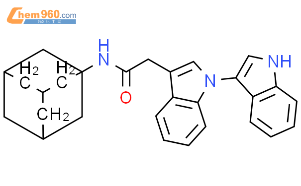 443361 26 0 1 3 Bi 1H Indole 3 Acetamide N Tricyclo 3 3 1 13 7 Dec