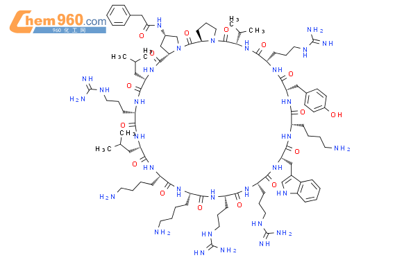 458546 52 6 Cyclo L Arginyl L Arginyl L Tryptophyl L Lysyl L Tyrosyl L