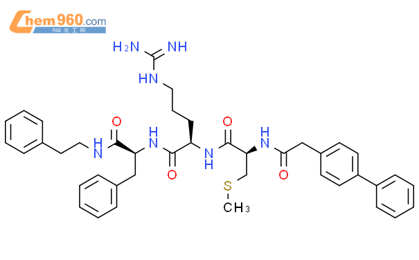 Biphenylac Cys Me D Arg Phe Phenylethyl Amidecas