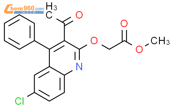 479076 81 8 ACETIC ACID 3 ACETYL 6 CHLORO 4 PHENYL 2 QUINOLINYL OXY