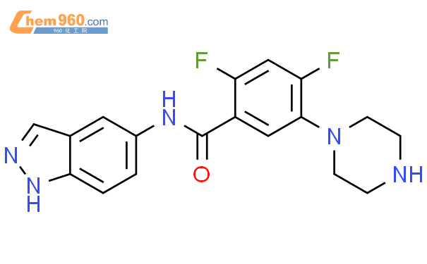 Benzamide Difluoro N H Indazol Yl Piperazinyl