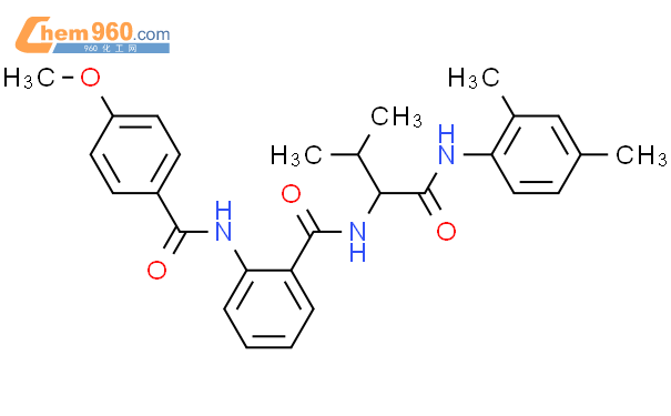 485810 16 0 9ci n 1 2 4 二甲基苯基 氨基 羰基 2 甲基丙基 2 4 甲氧基苯甲酰基 氨基 苯甲