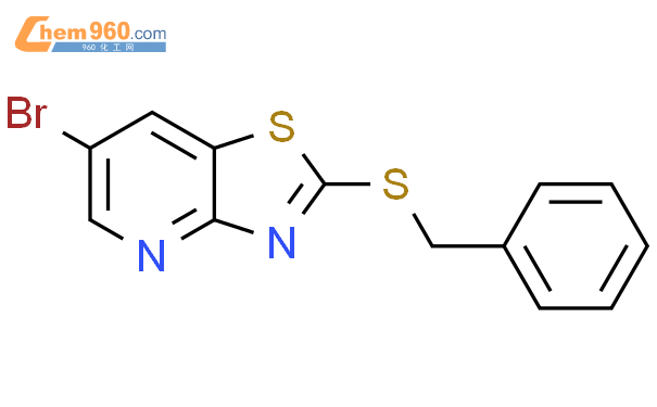 488737 71 9 THIAZOLO 4 5 B PYRIDINE 6 BROMO 2 PHENYLMETHYL THIO CAS