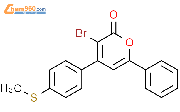 488788 73 4 2H Pyran 2 One 3 Bromo 4 4 Methylthio Phenyl 6 Phenyl