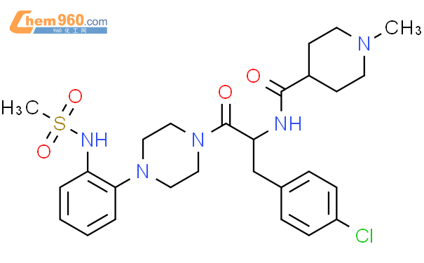 494782 02 4 4 Piperidinecarboxamide N 1R 1 4 Chlorophenyl Methyl