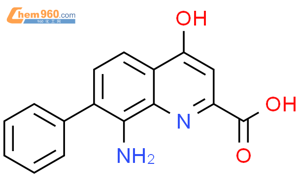 495407 88 0 2 Quinolinecarboxylic acid 8 amino 4 hydroxy 7 phenyl CAS号