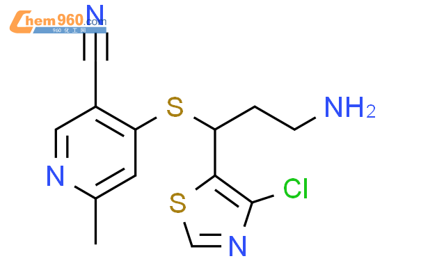 496870 20 3 3 Pyridinecarbonitrile 4 3 Amino 1 4 Chloro 5 Thiazolyl