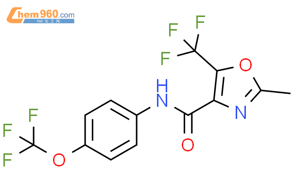 499767 02 1 4 Oxazolecarboxamide 2 Methyl N 4 Trifluoromethoxy Phenyl