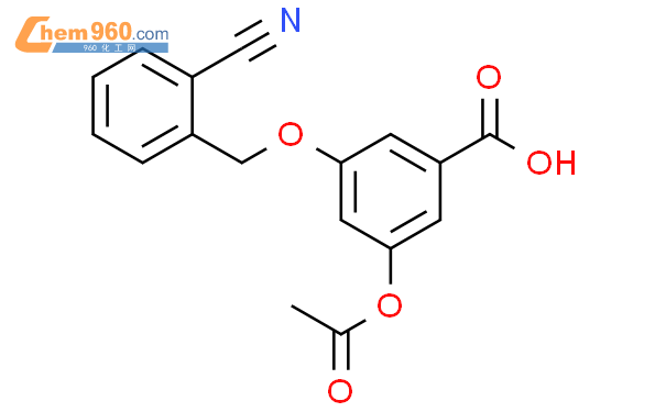 499991 67 2 Benzoic acid 3 acetyloxy 5 2 cyanophenyl methoxy CAS号