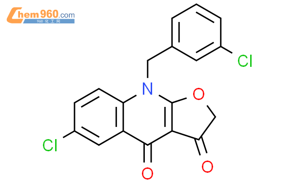 501370 27 0 Furo 2 3 B Quinoline 3 4 2H 9H Dione 6 Chloro 9 3